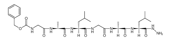 Z-Gly-Ala-Leu-Gly-Ala-Leu-NHNH2结构式