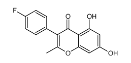 3-(4-fluorophenyl)-5,7-dihydroxy-2-methylchromen-4-one Structure