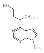 2-[methyl-(9-methylpurin-6-yl)amino]ethanol结构式