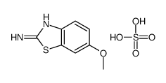 6-methoxy-1,3-benzothiazol-2-amine,sulfuric acid Structure
