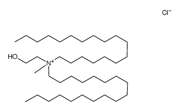 N-methyl-N,N-di-n-octadecyl-N-hydroxyethylammonium chloride Structure
