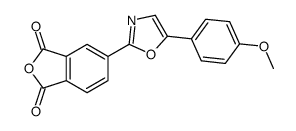 5-[5-(4-methoxyphenyl)-1,3-oxazol-2-yl]-2-benzofuran-1,3-dione结构式