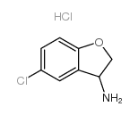 5-氯-2,3-二氢苯并呋喃-3-胺盐酸盐结构式