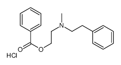 2-benzoyloxyethyl-methyl-(2-phenylethyl)azanium,chloride Structure