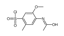 4-acetamido-5-methoxy-2-methylbenzenesulphonyl chloride结构式