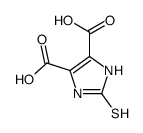 2-sulfanylidene-1,3-dihydroimidazole-4,5-dicarboxylic acid结构式