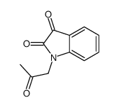 1-(2-oxopropyl)indole-2,3-dione结构式