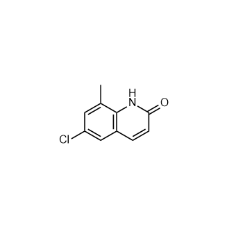 6-氯-8-甲基喹啉-2(1H)-酮结构式