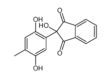 2-(2,5-dihydroxy-4-methylphenyl)-2-hydroxyindene-1,3-dione Structure