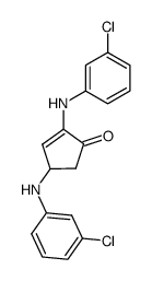 2,4-di-m-chloroanilinocyclopent-2-enone结构式
