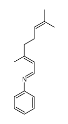 N-(3,7-Dimethyl-2,6-octadienylidene)benzenamine Structure