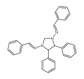 1,3-Imidazolidinediamine,4,5-diphenyl-N1,N3-bis(phenylmethylene)-, (4R,5R)-rel-结构式