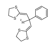 2,2'-(2-phenyl-1,3-propanediylidene-2-d)bis(1,3-dithiolane)结构式