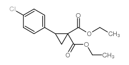 2-(4-氯苯基)-1,1-环丙烷二羧酸二乙酯结构式