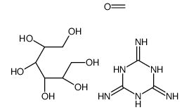 formaldehyde,(2R,3R,4R,5S)-hexane-1,2,3,4,5,6-hexol,1,3,5-triazine-2,4,6-triamine Structure