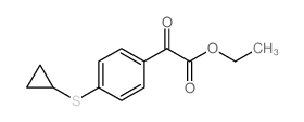 2-(4-(环丙基硫代)苯基)-2-氧代乙酸乙酯结构式