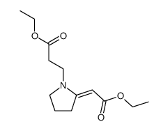 ethyl 3-(2-(2-ethoxy-2-oxoethylidene)pyrrolidin-1-yl)propanoate Structure