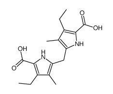 5,5'-methylenebis(3-ethyl-4-methyl-1H-pyrrole-2-carboxylic acid) Structure