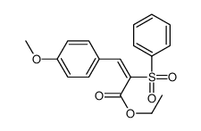 ethyl 2-(benzenesulfonyl)-3-(4-methoxyphenyl)prop-2-enoate Structure