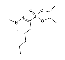 diethyl (1-(2,2-dimethylhydrazono)hexyl)phosphonate Structure