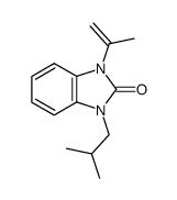 1-isobutyl-3-(prop-1-en-2-yl)-1,3-dihydro-2H-benzo[d]imidazol-2-one结构式