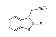 (2-Thioxo-benzo-2H-1,3-thiazol-3-yl)-acetonitril结构式