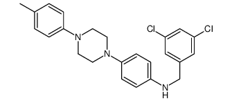 N-[(3,5-dichlorophenyl)methyl]-4-[4-(4-methylphenyl)piperazin-1-yl]aniline结构式