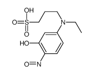 3-(N-ETHYL-3-HYDROXY-4-NITROSOANILINO) PROPANSULFONIC ACID结构式
