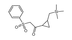 2-(trimethylsilylmethyl)-1-(1-oxo-2-phenylsulfonylethyl)cyclopropane Structure