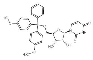 5'-O-(4,4'-二甲氧基三苯甲基)尿苷结构式