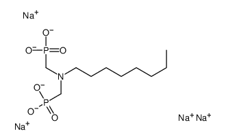 tetrasodium [(octylimino)bis(methylene)]bisphosphonate Structure