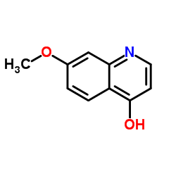 4-羟基-7-甲氧基喹啉结构式