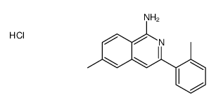 6-methyl-3-(2-methylphenyl)isoquinolin-1-amine,hydrochloride结构式