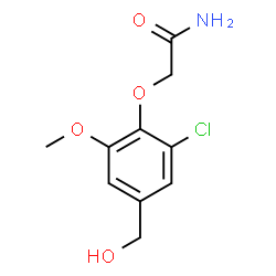 2-(2-CHLORO-4-(HYDROXYMETHYL)-6-METHOXYPHENOXY)ACETAMIDE Structure