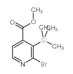 2-溴-3-三甲基甲硅烷基异烟酸甲酯结构式
