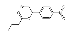1-butanoyloxy-2-bromo-1-(4-nitrophenyl)ethane Structure