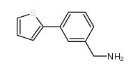 (3-噻吩-2-基苯基)甲胺结构式