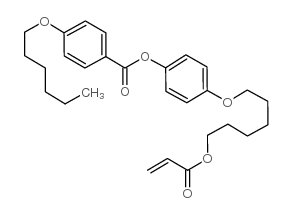 4-(6-ACR氧基-己-1-基-氧基)苯基 4-(己氧基)苯甲酸酯结构式