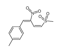 (1E,3Z)-1-(4-methanesulfonyl-2-nitrobuta-1,3-dien-1-yl)-4-methylbenzene结构式
