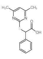 (4,6-二甲基嘧啶-2-磺酰基)-苯乙酸结构式