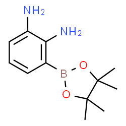 3-(4,4,5,5-四甲基-1,3,2-二氧杂硼杂环戊烷-2-基)苯-1,2-二胺结构式