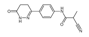 6-[p-(2-cyanopropionylamino)-phenyl-]- 4,5-dihydro-3(2H)-pyridazinone Structure