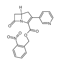 o-nitrobenzyl-2-(3-pyridyl)-1-carbapen-2-em-3-carboxylate Structure
