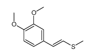 1,2-dimethoxy-4-(2-methylsulfanylethenyl)benzene结构式