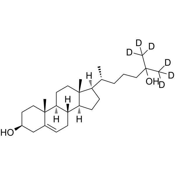 25-羟基胆固醇-D6结构式