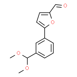 5-(3-DIMETHOXYMETHYL-PHENYL)-FURAN-2-CARBALDEHYDE结构式