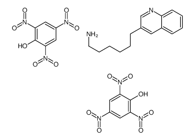 6-quinolin-3-ylhexan-1-amine,2,4,6-trinitrophenol Structure