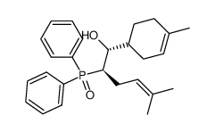 (1RS,2RS)-2-diphenylphosphinoyl-1-(4-methylcyclohex-3-enyl)-5-methylhex-4-en-1-ol Structure