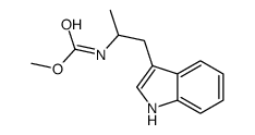 methyl N-[1-(1H-indol-3-yl)propan-2-yl]carbamate结构式