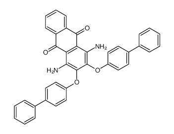 1,4-diamino-2,3-bis(4-phenylphenoxy)anthracene-9,10-dione结构式